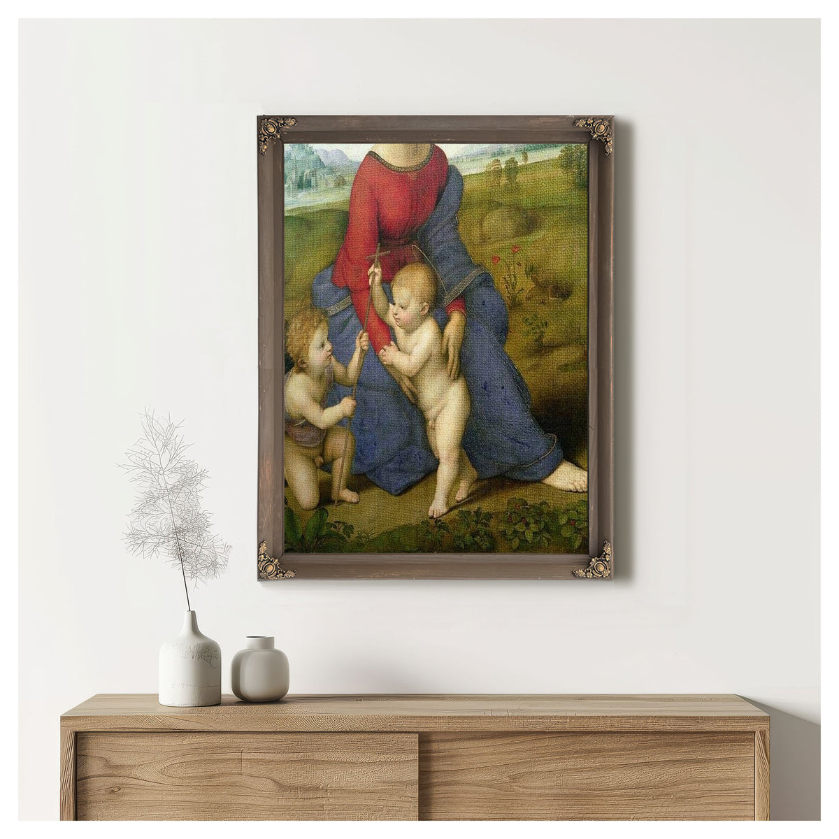 Madonna In The Meadow By Raphael