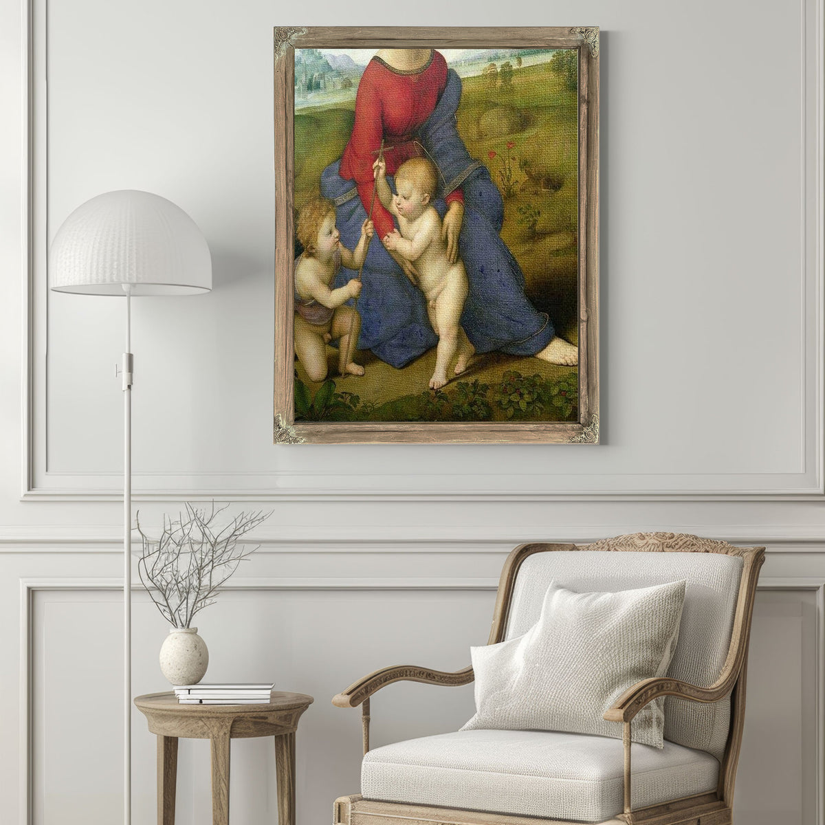 Madonna In The Meadow By Raphael