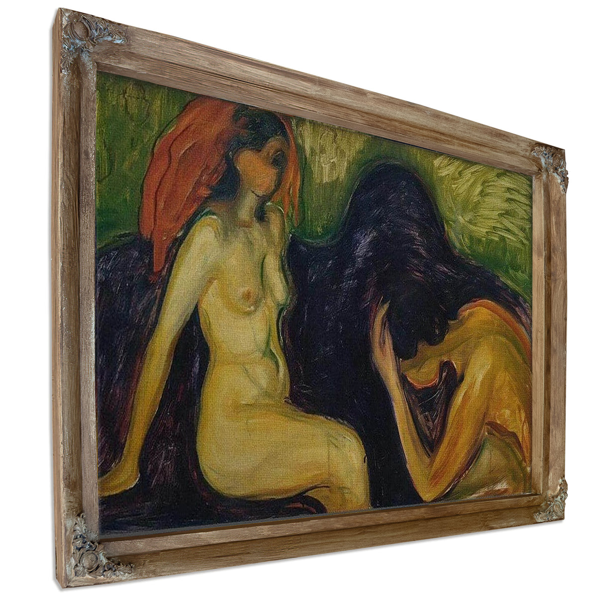 Man And Woman 1898 By Edvard Munch