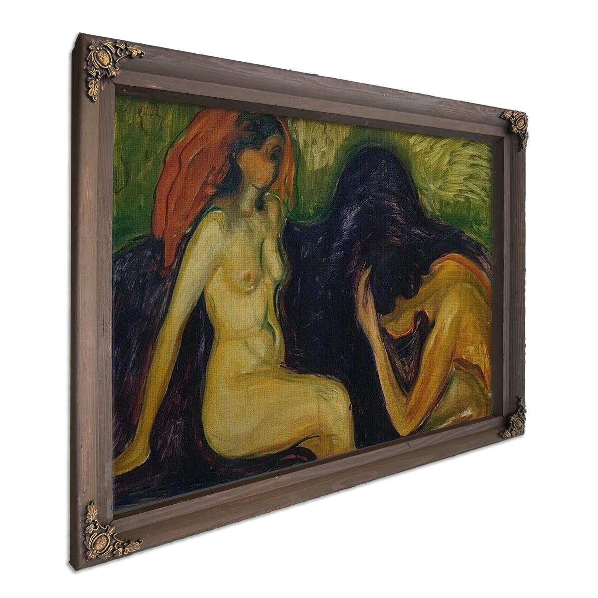 Man And Woman 1898 By Edvard Munch