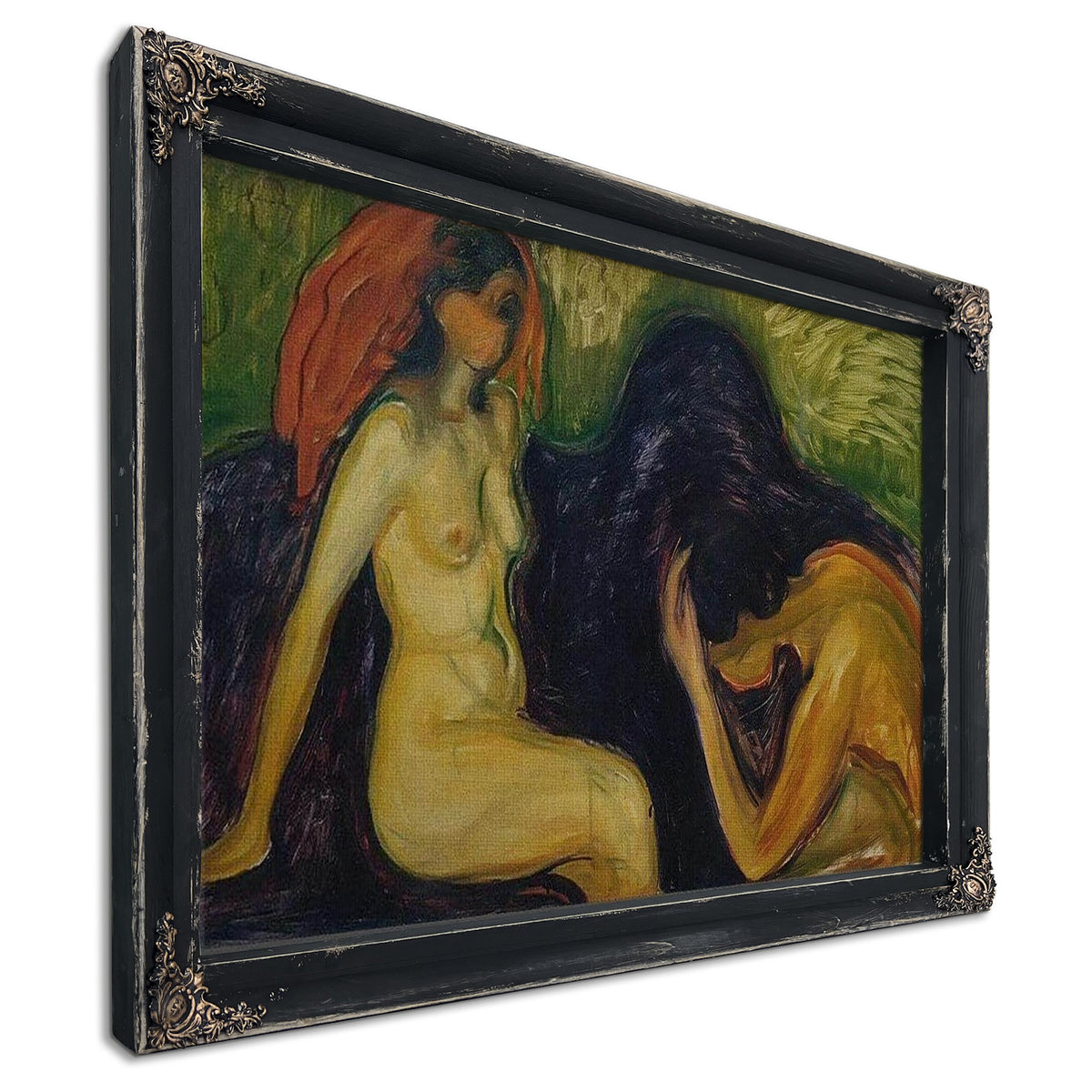 Man And Woman 1898 By Edvard Munch