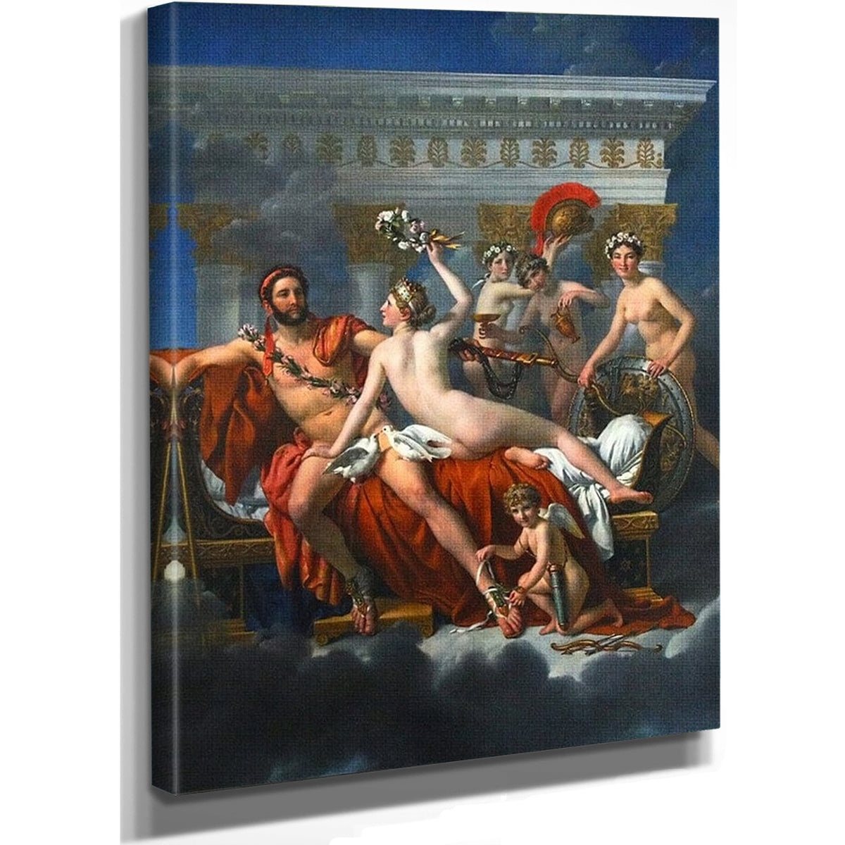 Mars Disarmed By Venus And The Three Graces By Jacques Louis David