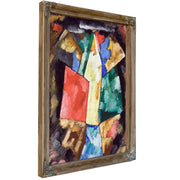 Abstraction Blue Yellow Green Circa By Marsden Hartley