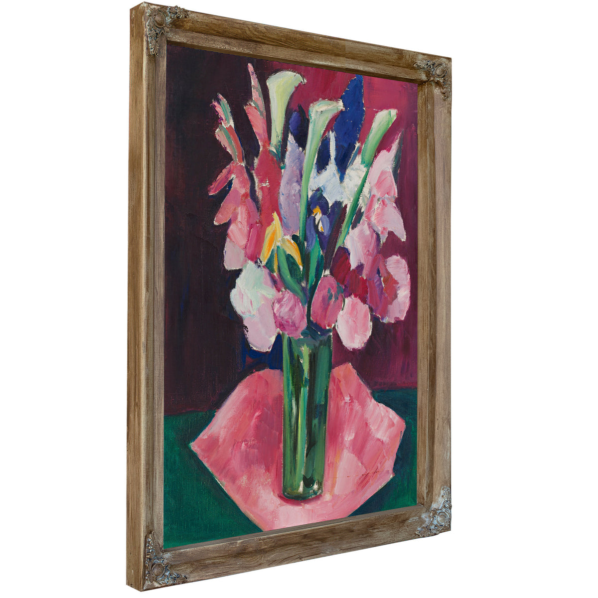 Flowers a Vase By Marsden Hartley