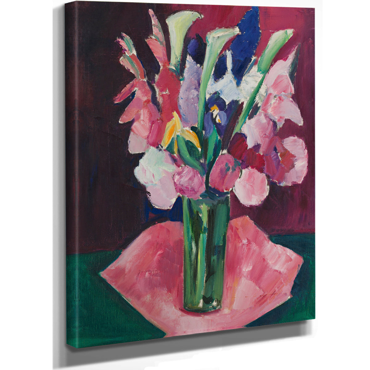 Flowers a Vase By Marsden Hartley