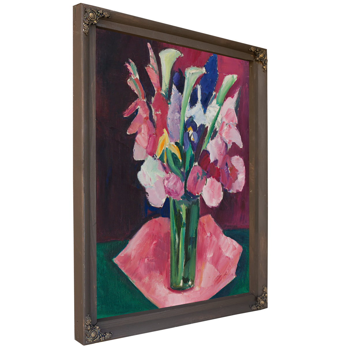 Flowers a Vase By Marsden Hartley