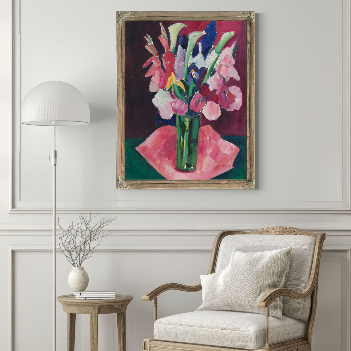 Flowers a Vase By Marsden Hartley