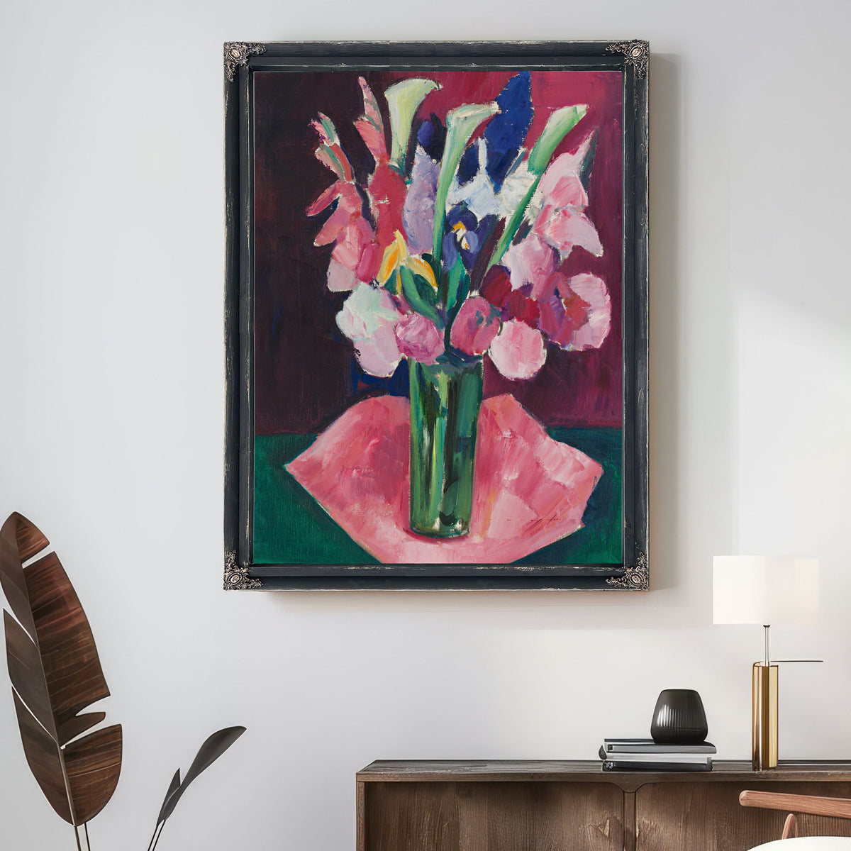 Flowers a Vase By Marsden Hartley