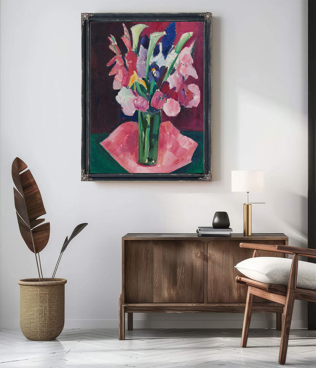 Flowers a Vase By Marsden Hartley