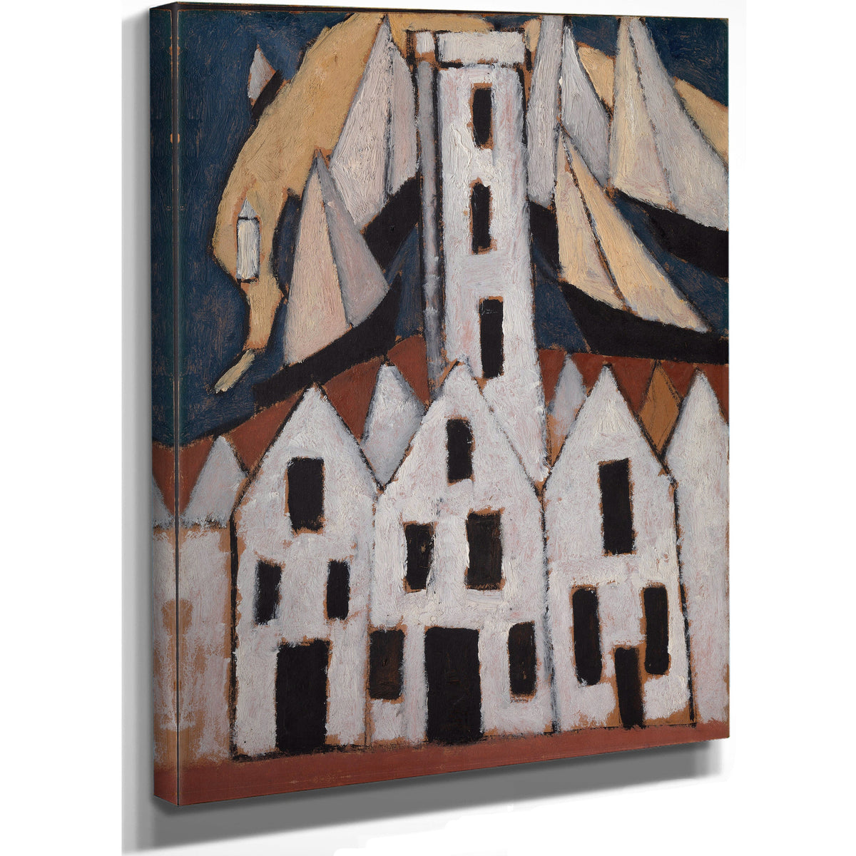 Movement No 5 Provincetown Houses 1916 By Marsden Hartley