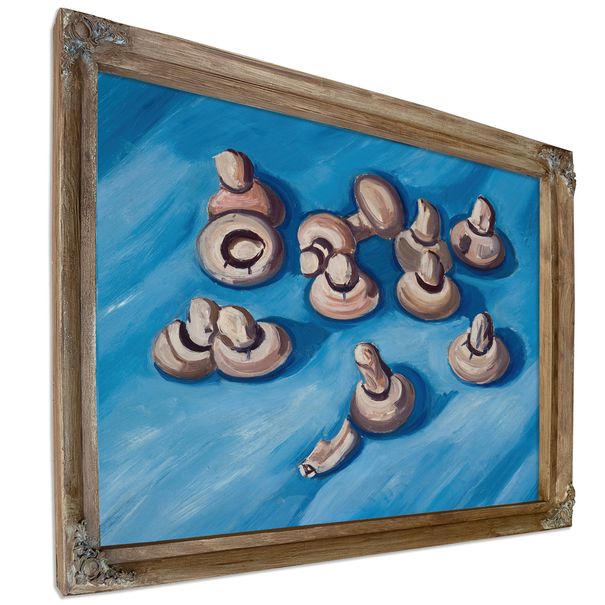 Mushrooms a Blue Background 1926 By Marsden Hartley