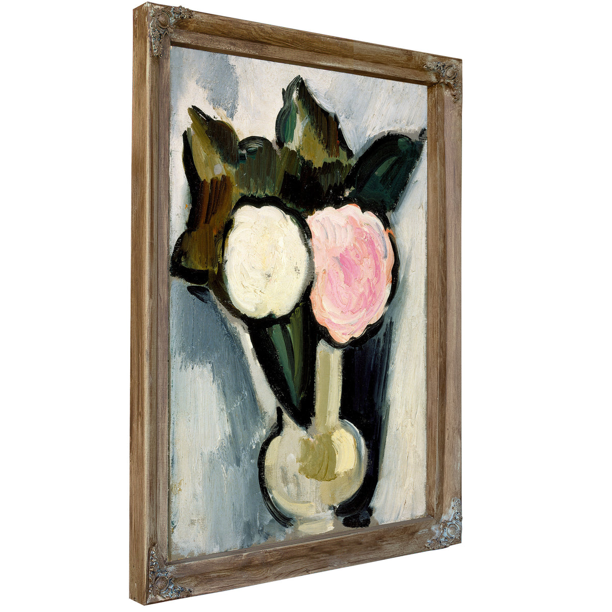 Pink White Flowers a Vase Circa 1929 By Marsden Hartley