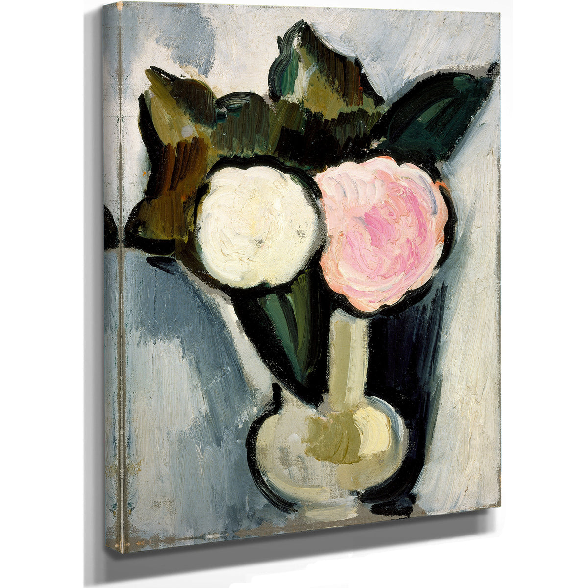 Pink White Flowers a Vase Circa 1929 By Marsden Hartley