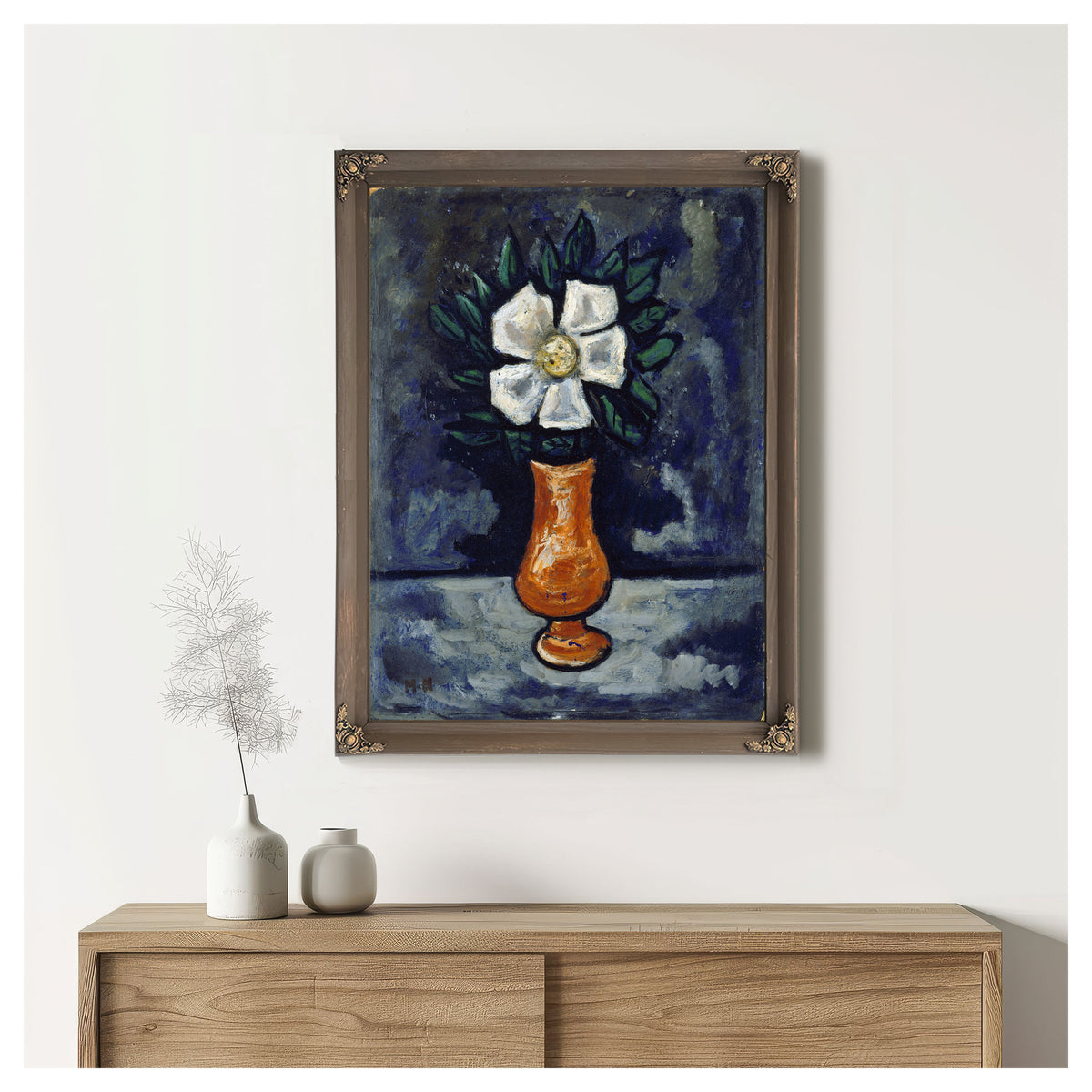 White Flower Circa 1917 By Marsden Hartley