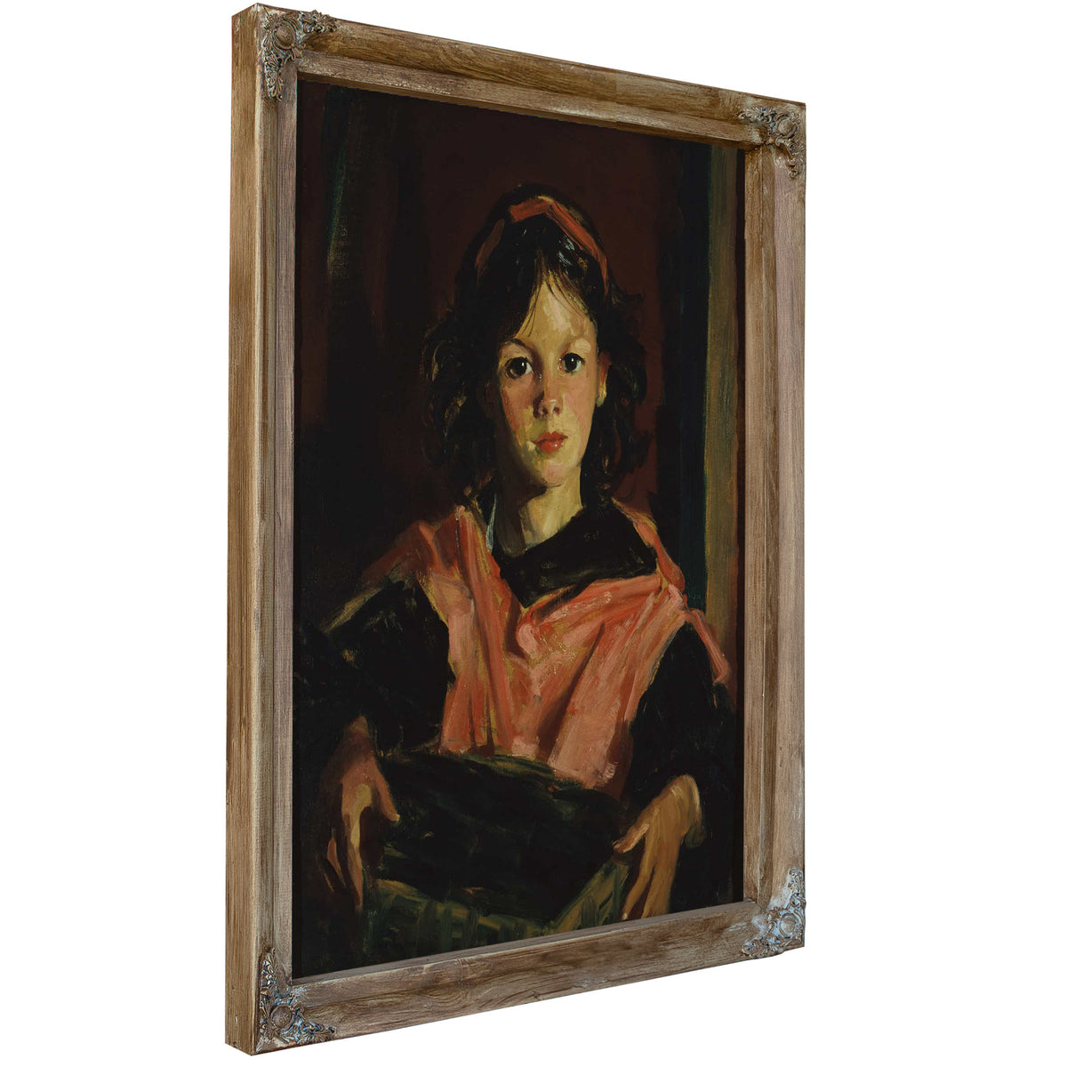 Mary Ann With Her Basket by Robert Henri