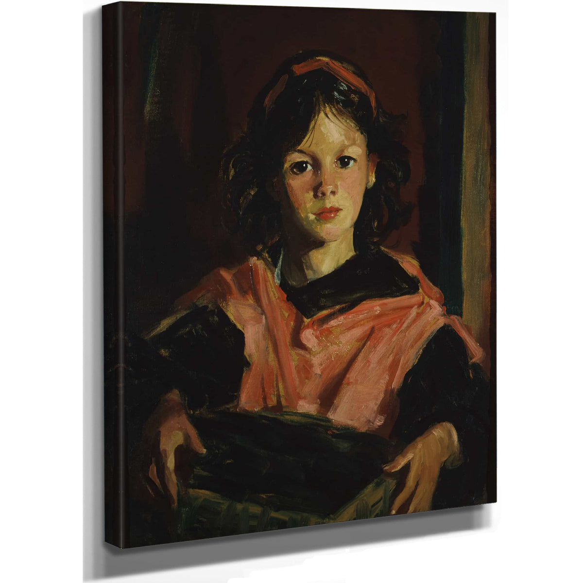 Mary Ann With Her Basket by Robert Henri
