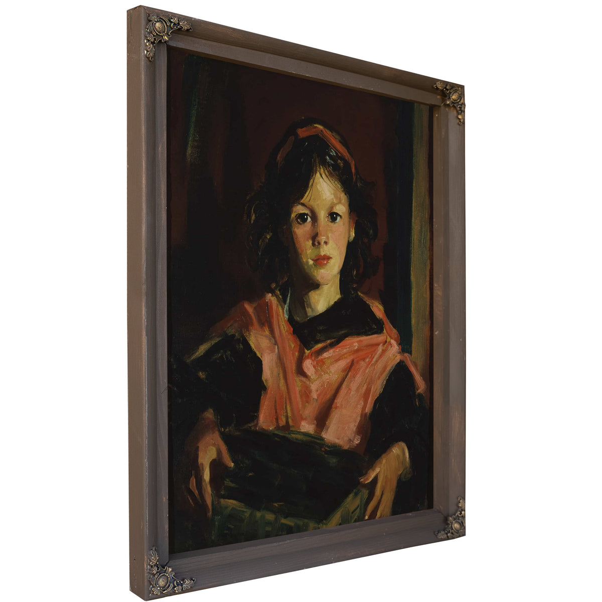 Mary Ann With Her Basket by Robert Henri