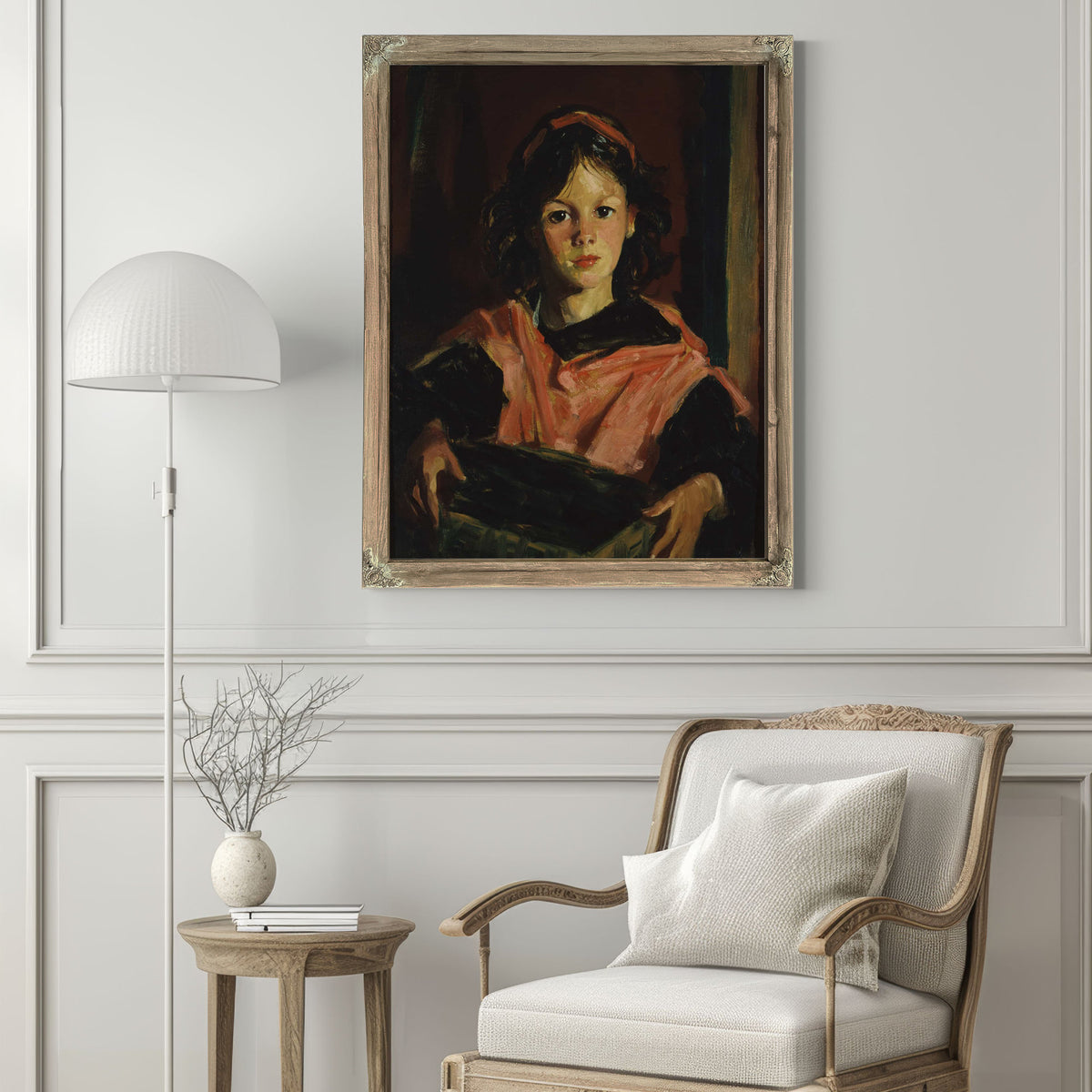 Mary Ann With Her Basket by Robert Henri