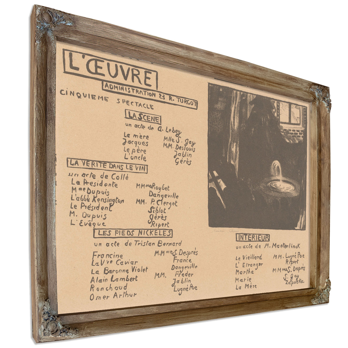 Affiche Voor Het Theatre de Luvre Met By Maurice Denis