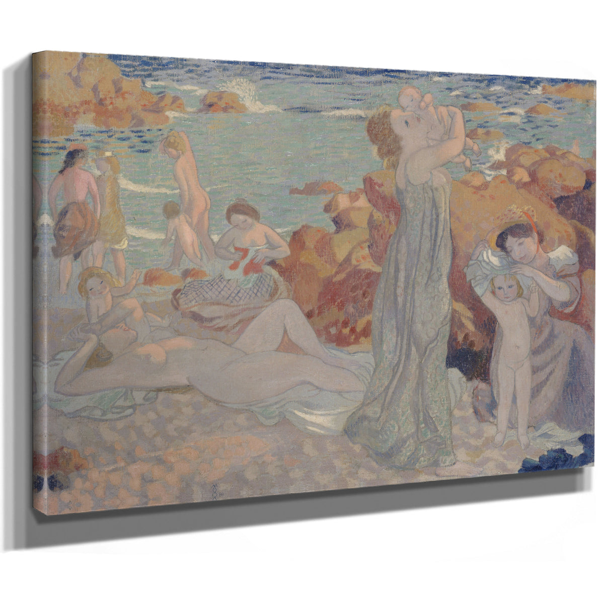 Baigneuses Plage du Pouldu 1899 By Maurice Denis