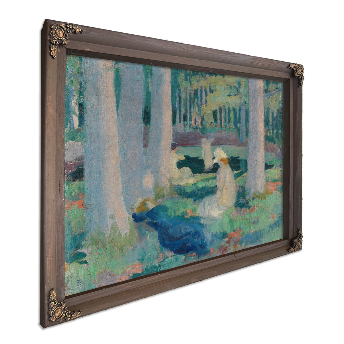 Dans la Foret Baignade la Mare Aux By Maurice Denis
