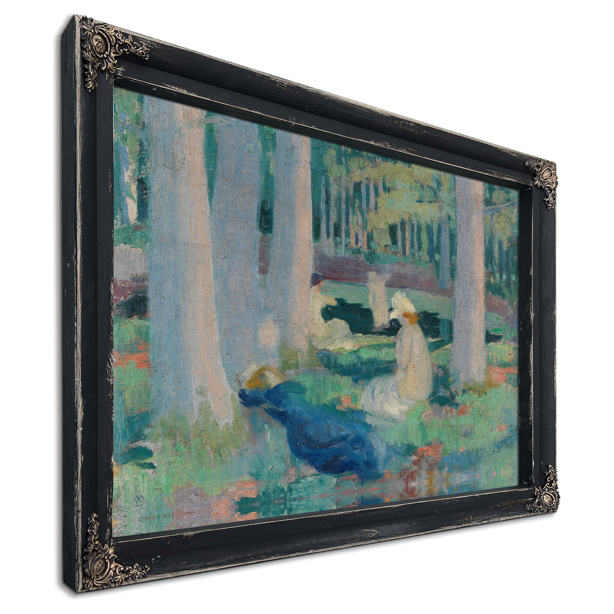 Dans la Foret Baignade la Mare Aux By Maurice Denis