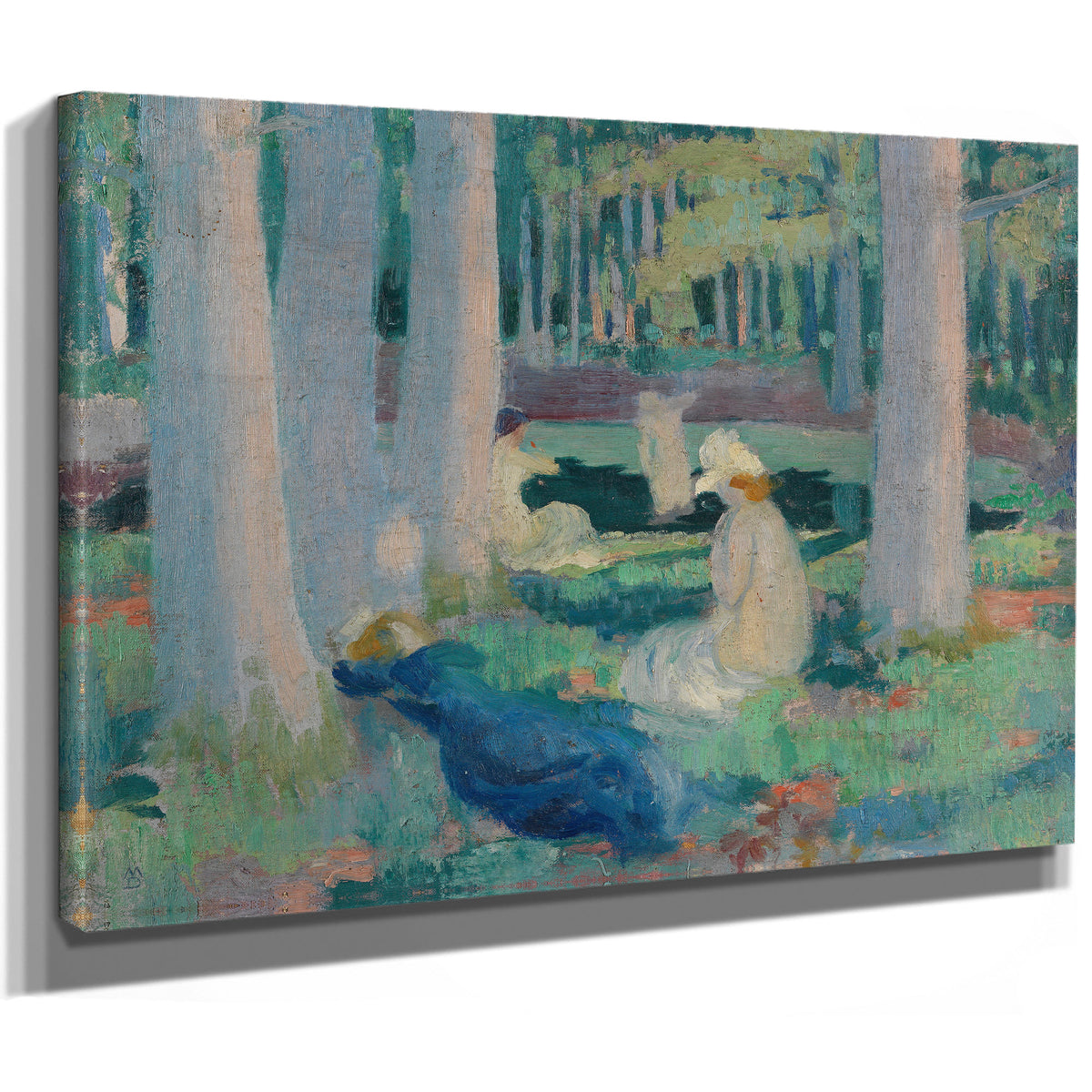 Dans la Foret Baignade la Mare Aux By Maurice Denis