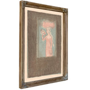 Jong Meisje Met Bloemen Voor Een By Maurice Denis