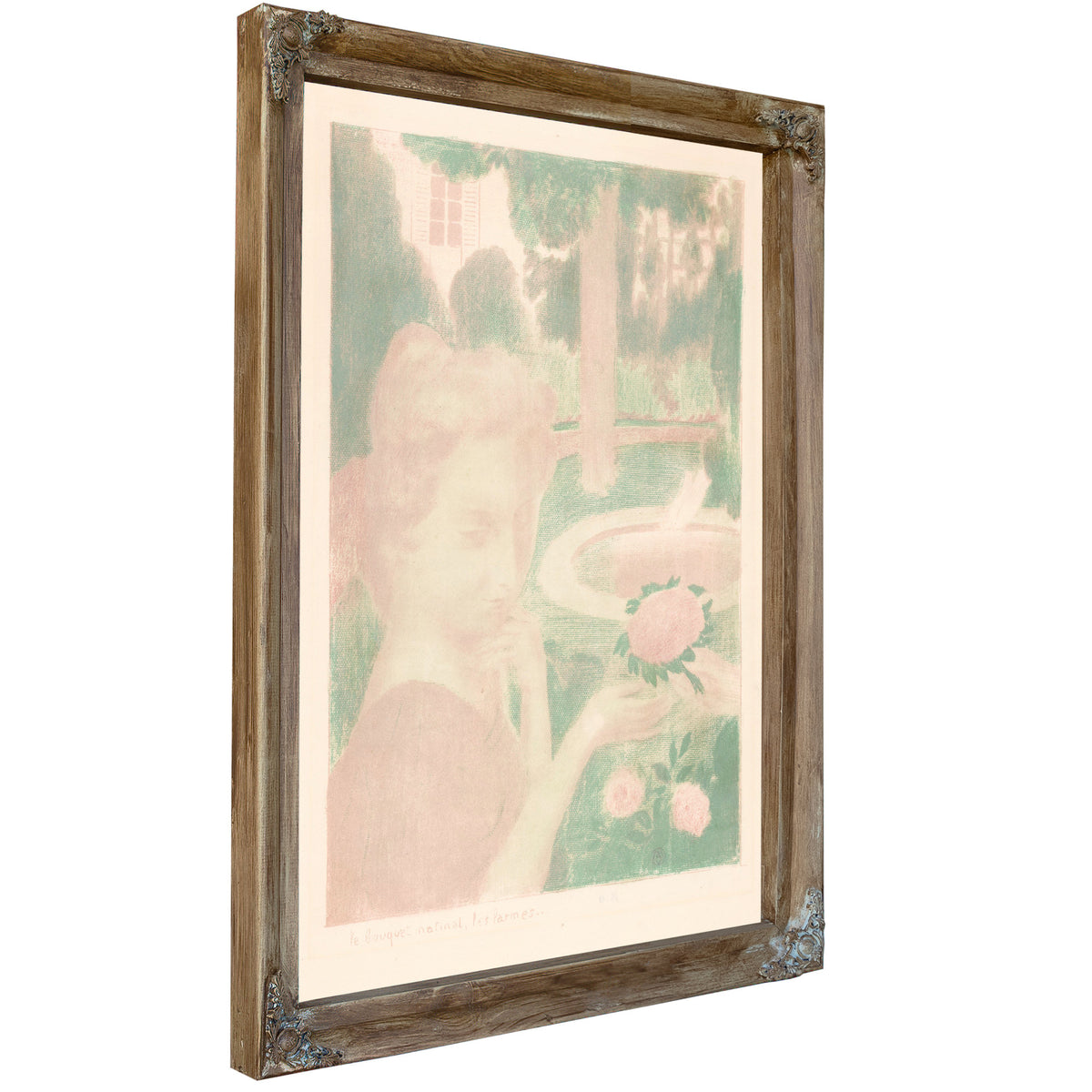 Jonge Vrouw Krijgt Bloemenboeket Een By Maurice Denis