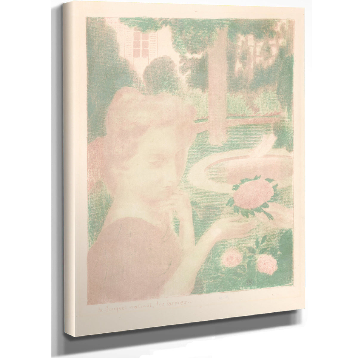 Jonge Vrouw Krijgt Bloemenboeket Een By Maurice Denis