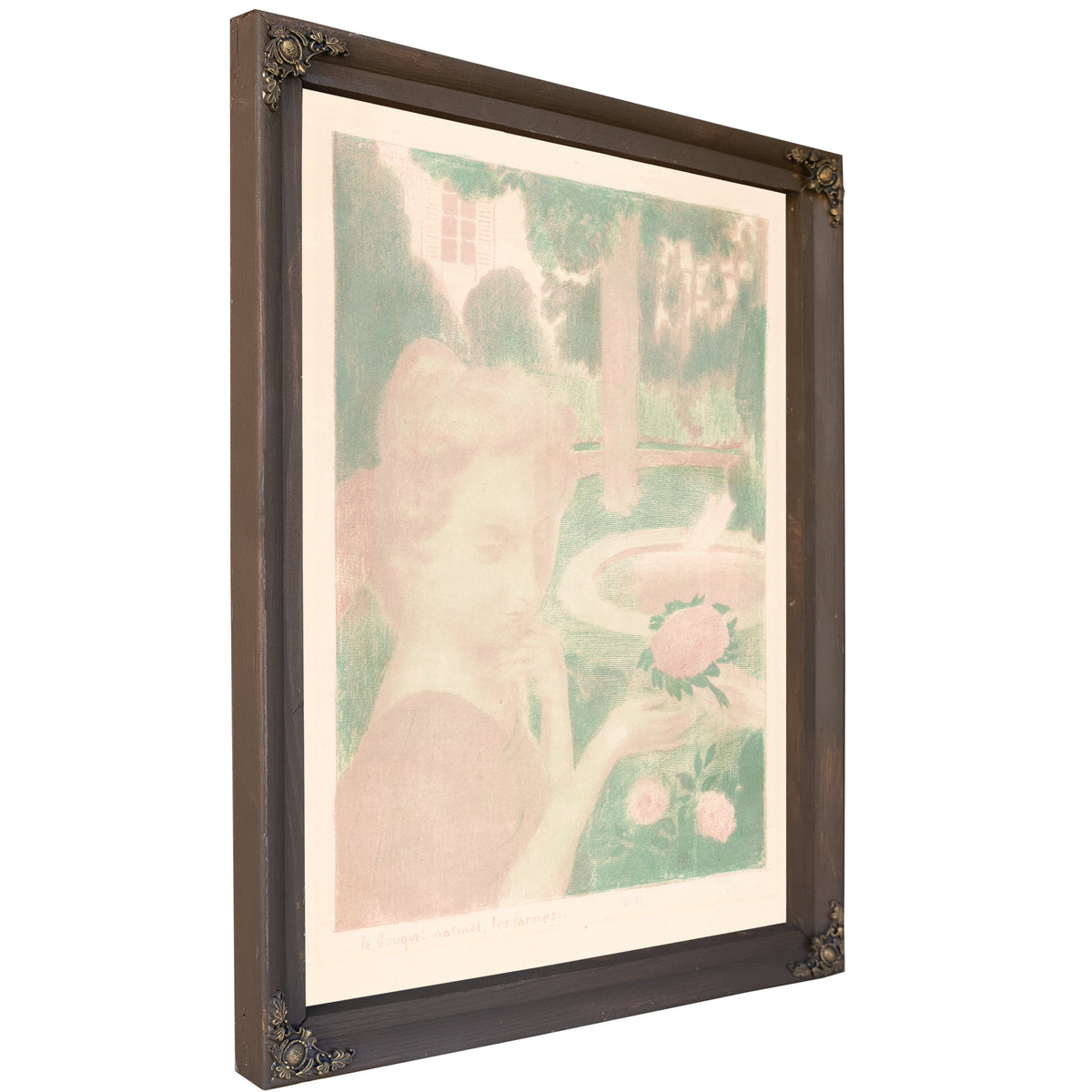 Jonge Vrouw Krijgt Bloemenboeket Een By Maurice Denis