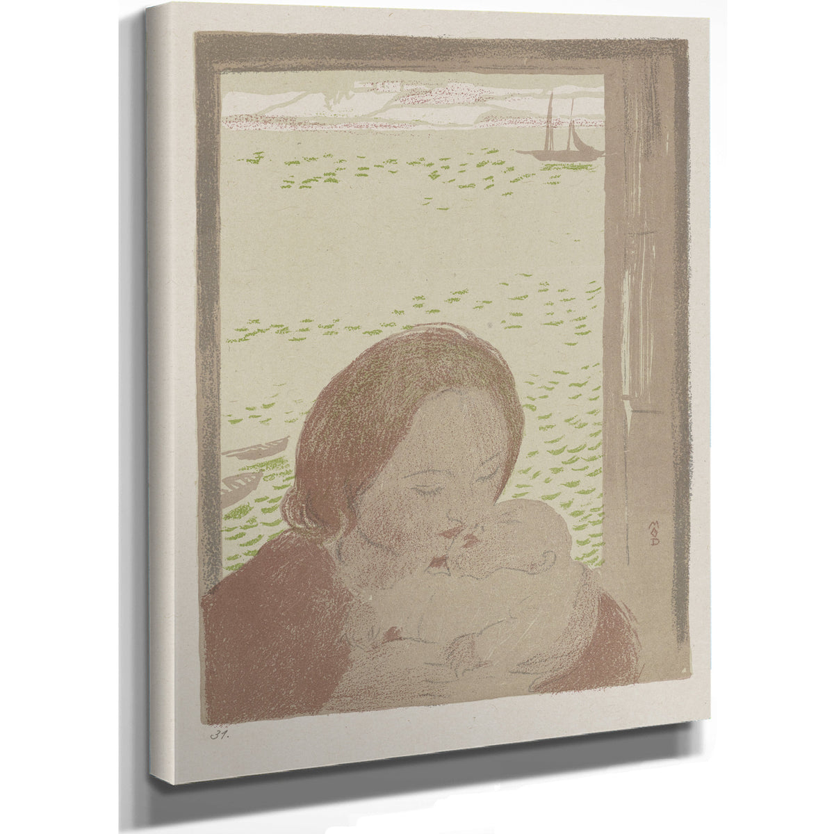 Maternite Devant la Mer Ou Maternite By Maurice Denis