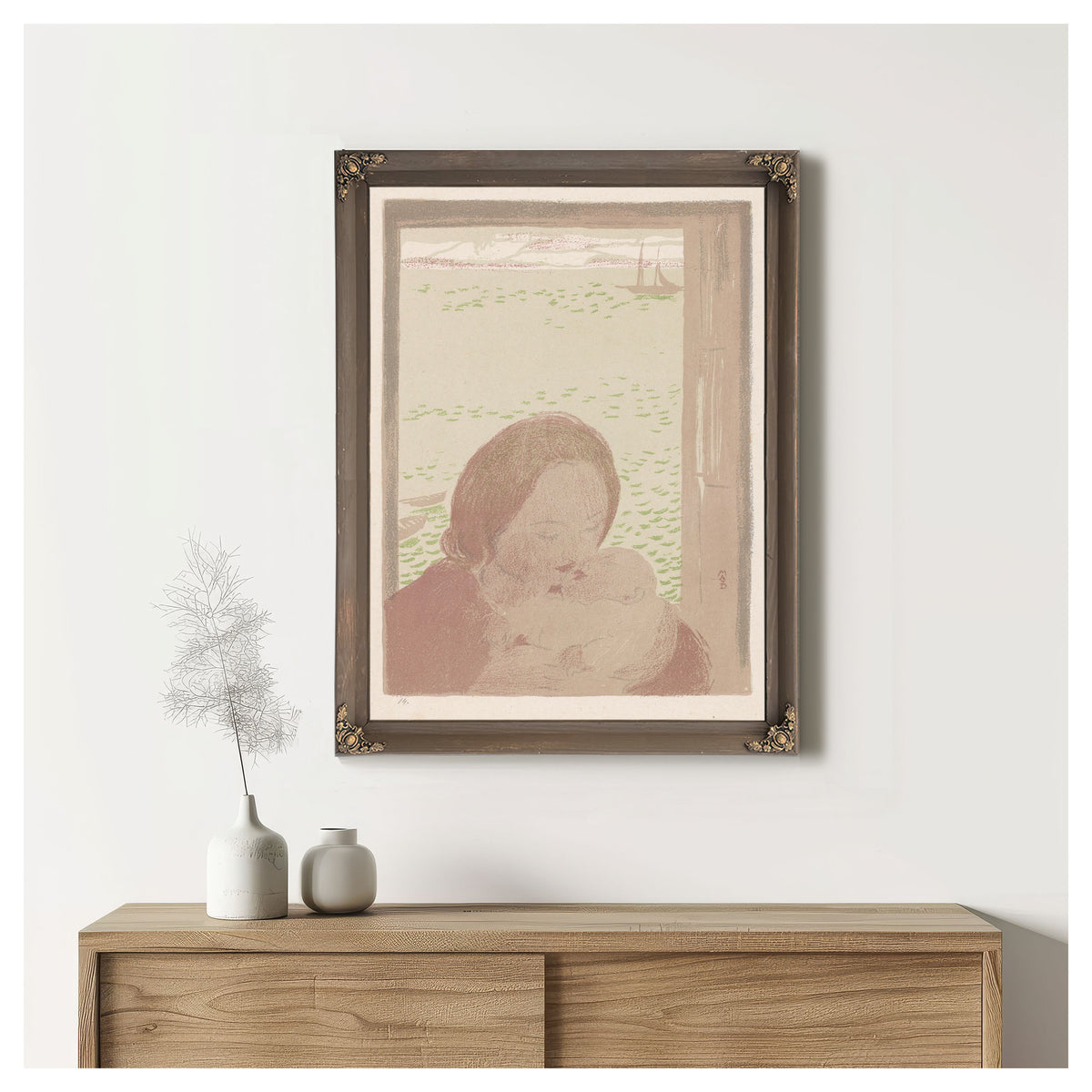 Mother Child the Sea 1900 By Maurice Denis