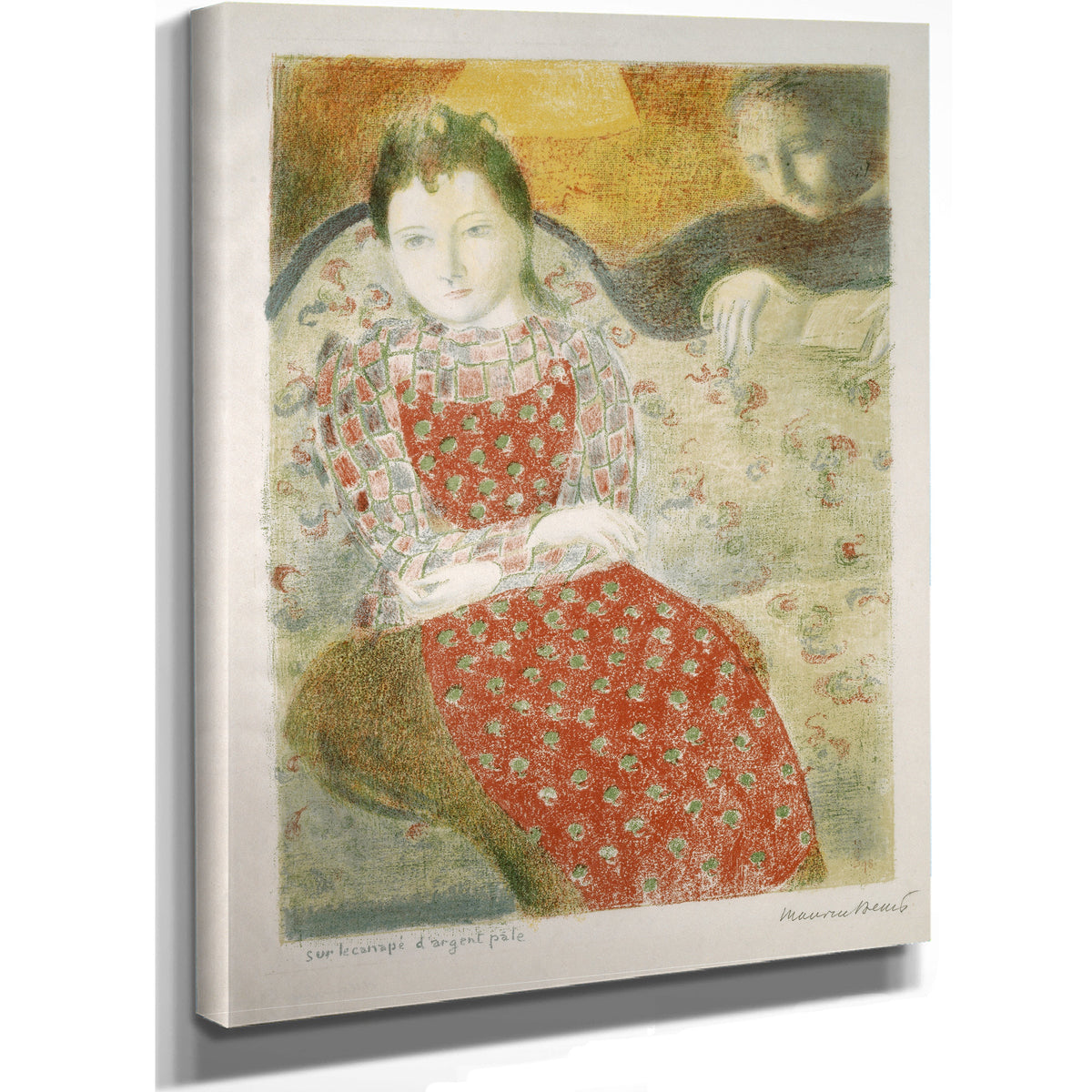 On Pale Silver Sofa 1899 By Maurice Denis