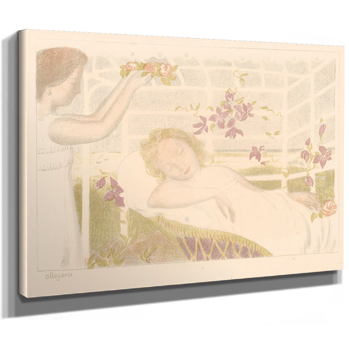 Slapend Meisje Krijgt Bloemenkrans By Maurice Denis
