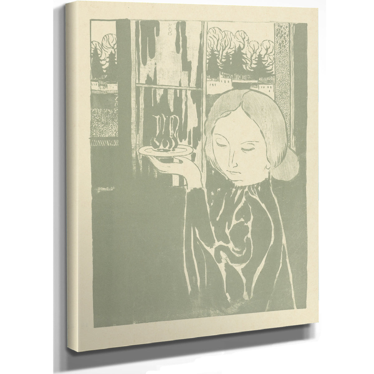 Vrouw Met Waterkan Op Dienblad 1892 12 By Maurice Denis