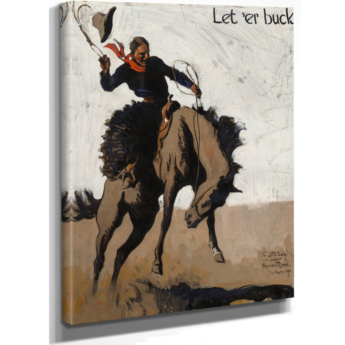 Let Er Buck Pendleton Round Up 1913 By Maynard Dixon