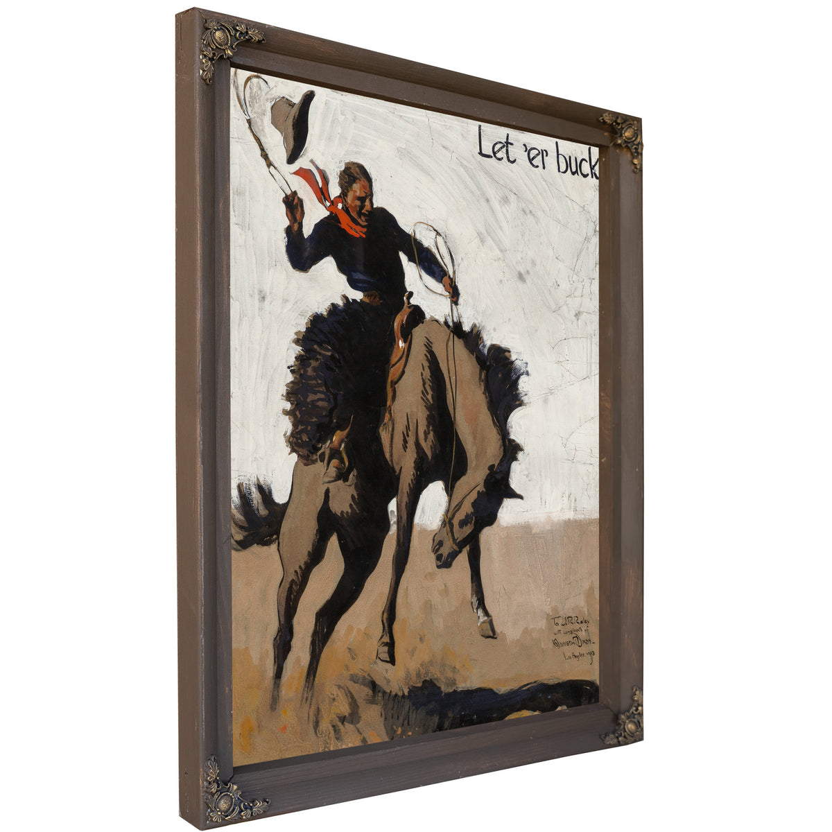 Let Er Buck Pendleton Round Up 1913 By Maynard Dixon