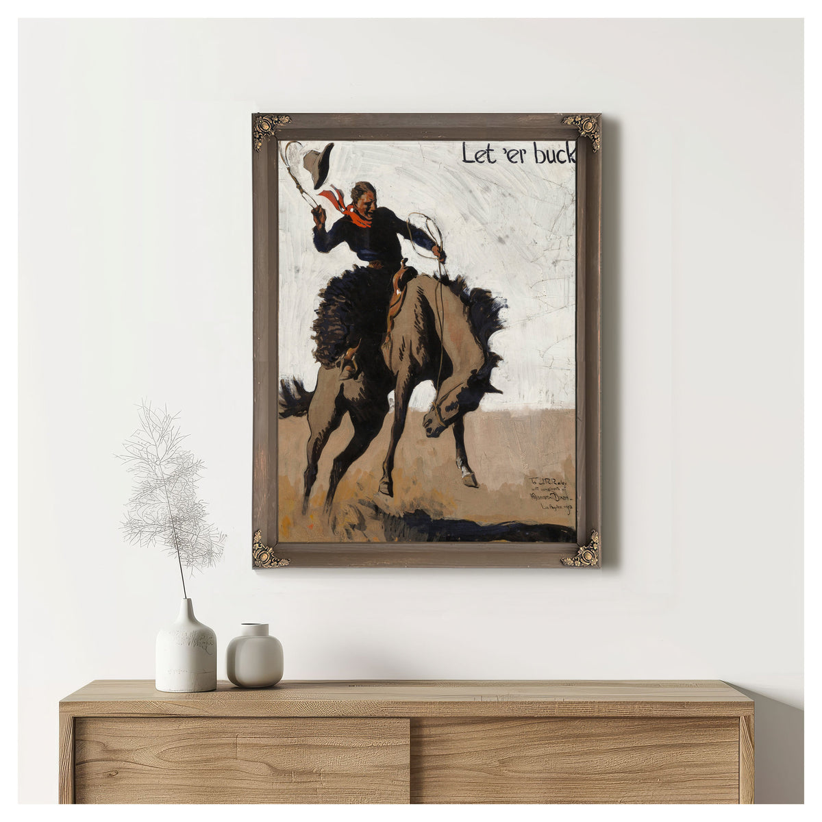 Let Er Buck Pendleton Round Up 1913 By Maynard Dixon