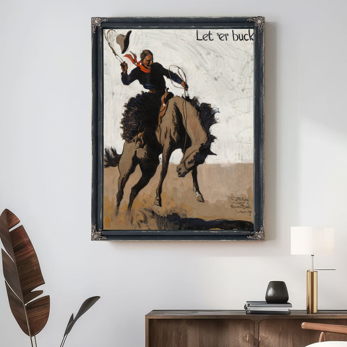 Let Er Buck Pendleton Round Up 1913 By Maynard Dixon