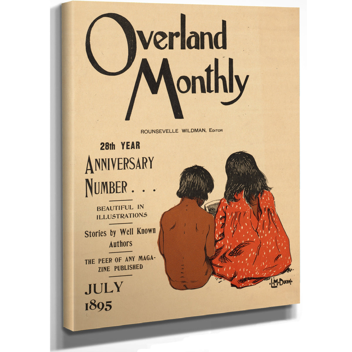 Overland Monthly 28th Year Anniversary By Maynard Dixon