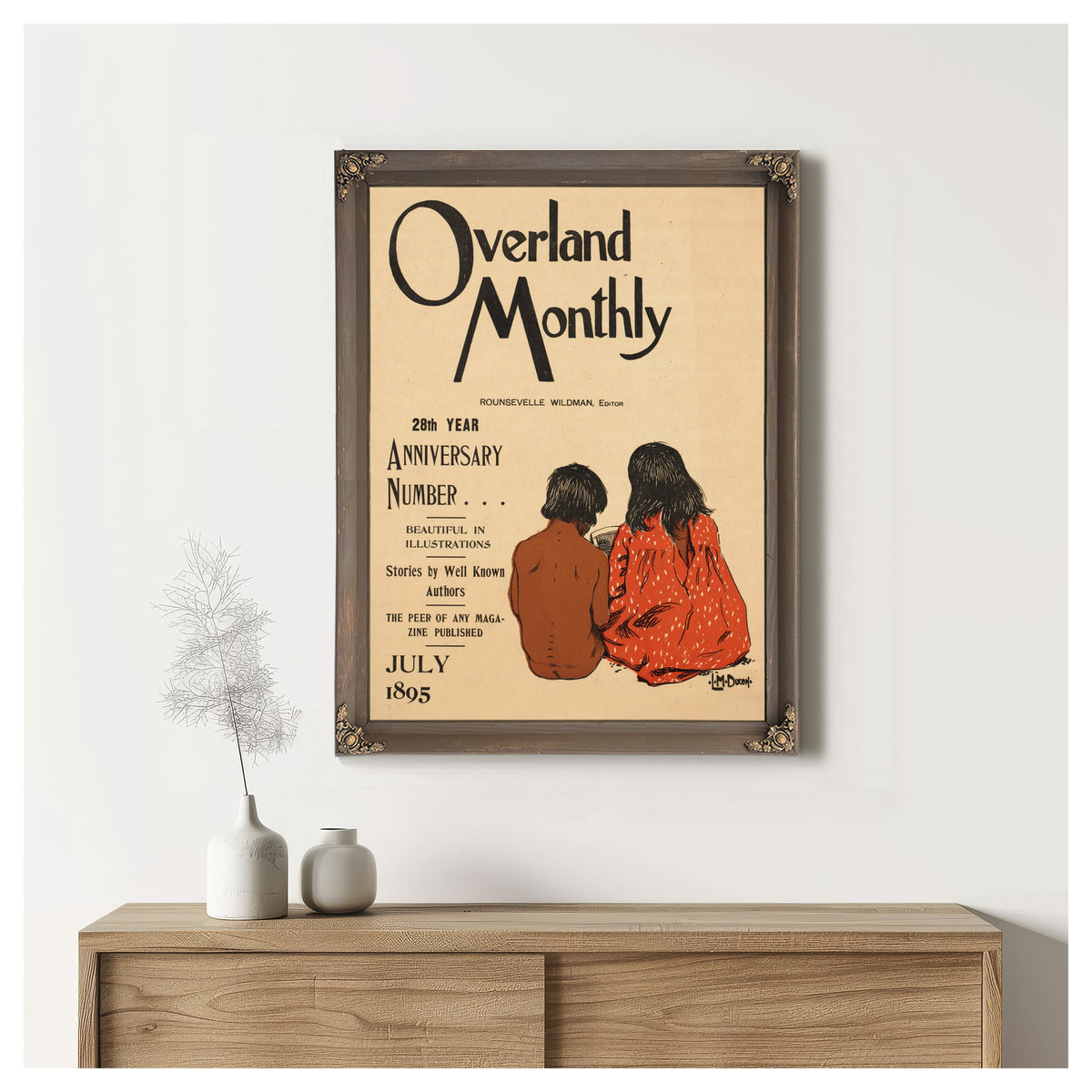 Overland Monthly 28th Year Anniversary By Maynard Dixon
