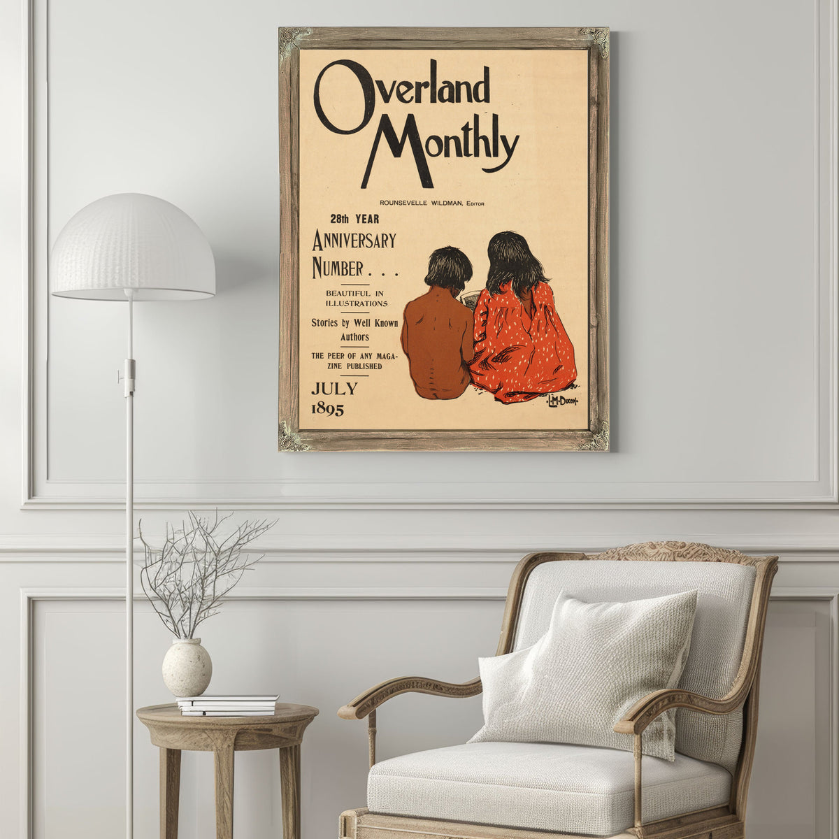 Overland Monthly 28th Year Anniversary By Maynard Dixon