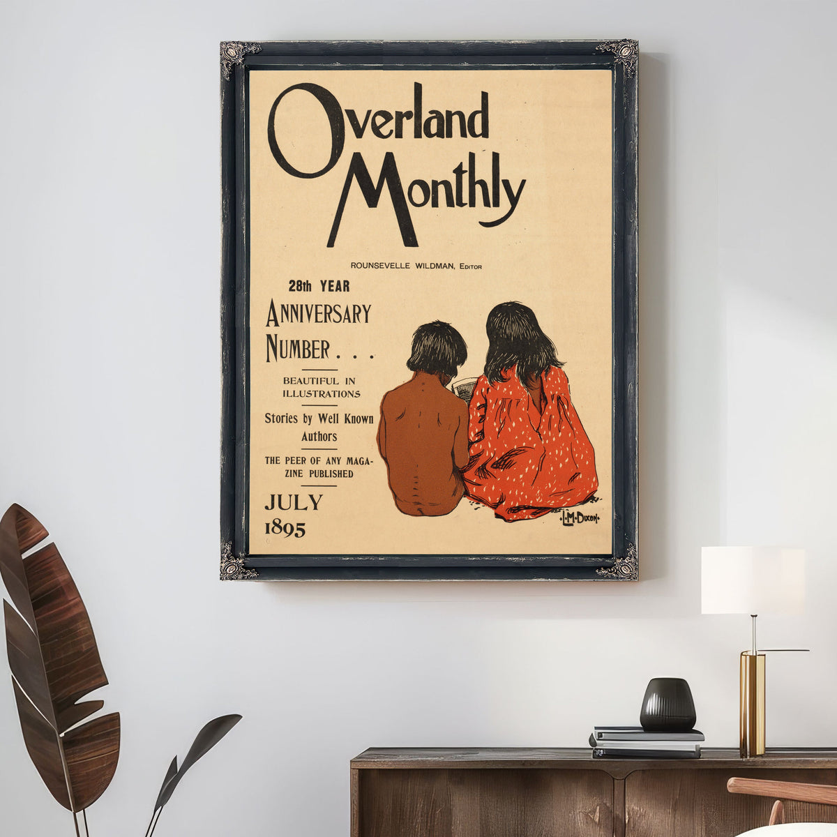 Overland Monthly 28th Year Anniversary By Maynard Dixon