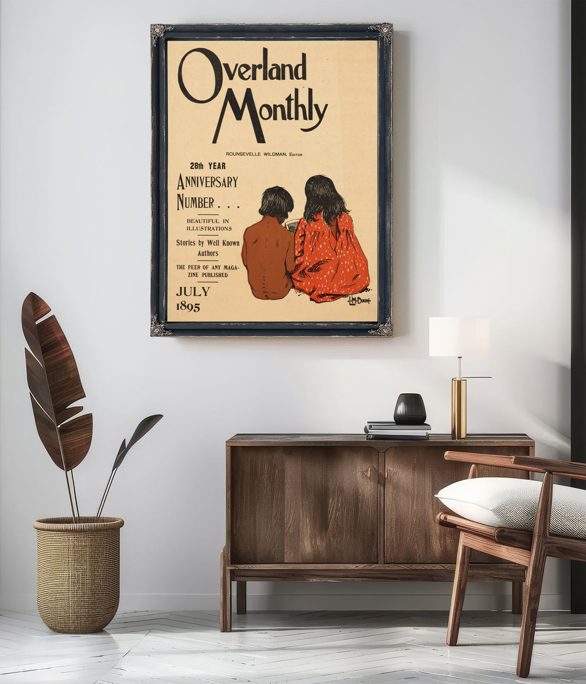 Overland Monthly 28th Year Anniversary By Maynard Dixon