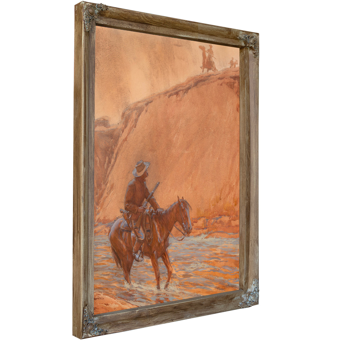 The Fugitives Horse Plunged Into Deep By Maynard Dixon
