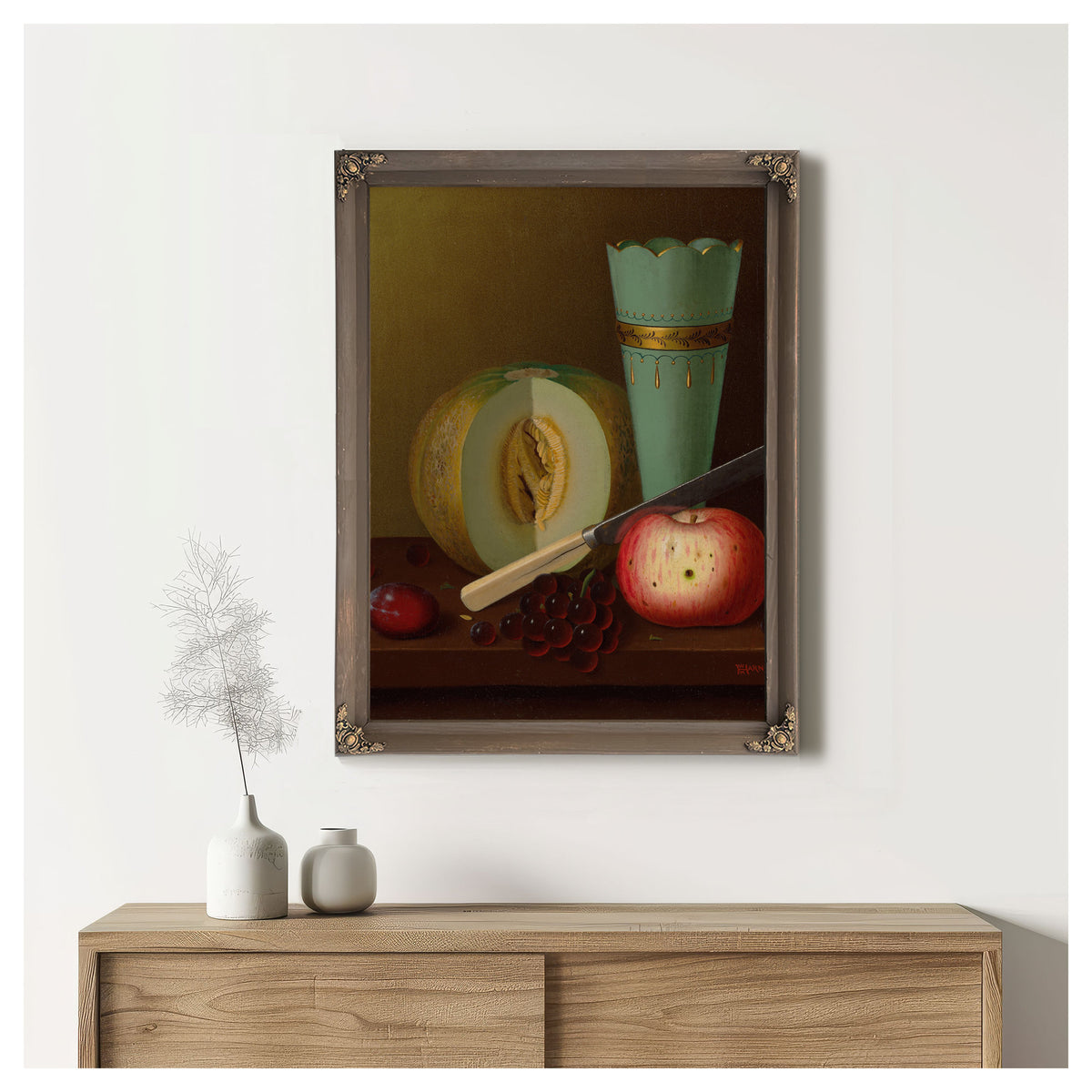 Fruit Pieces By Michael Harnett