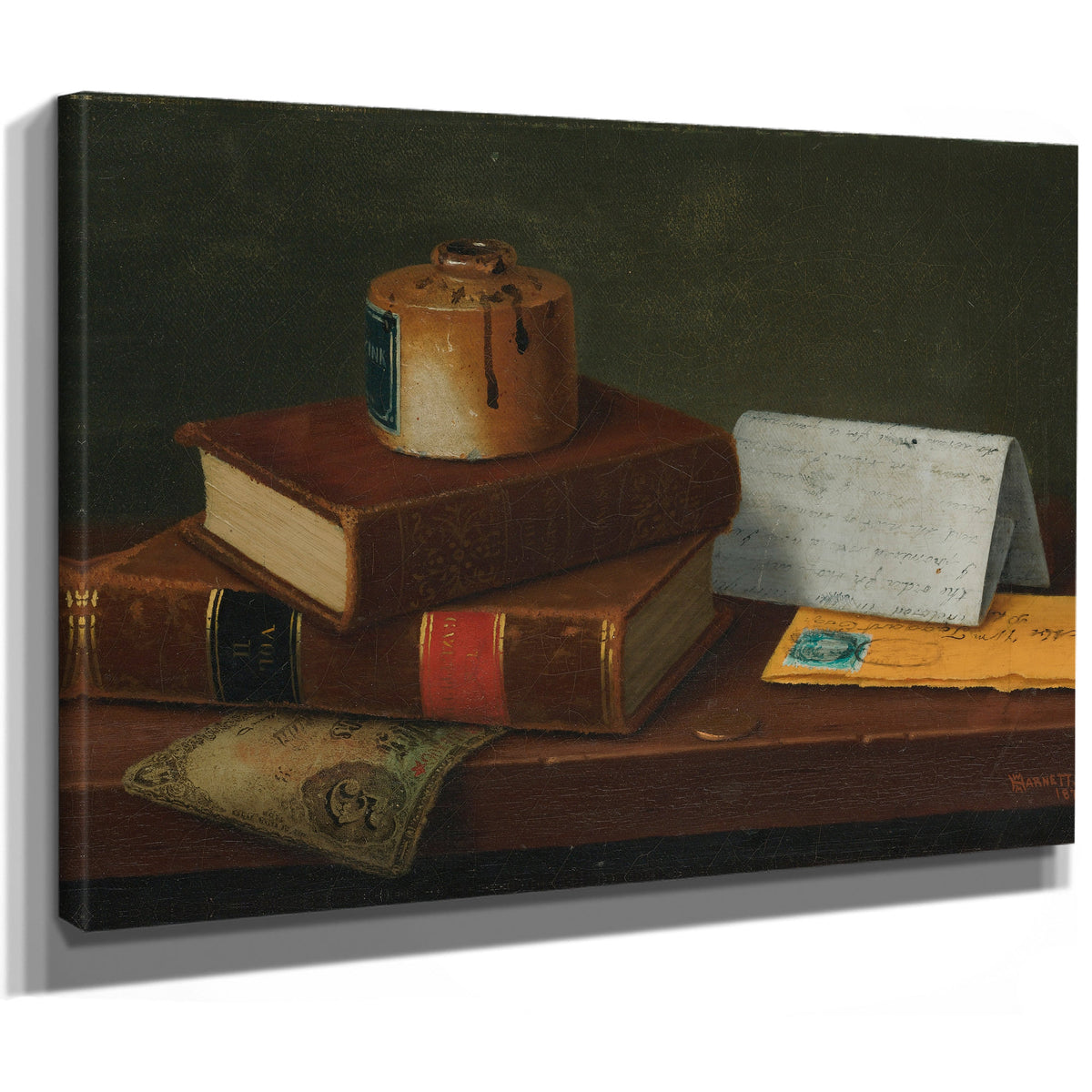 Still Life Letter to Mr William By Michael Harnett