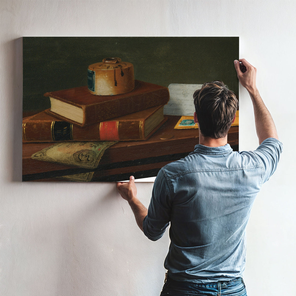 Still Life Letter to Mr William By Michael Harnett