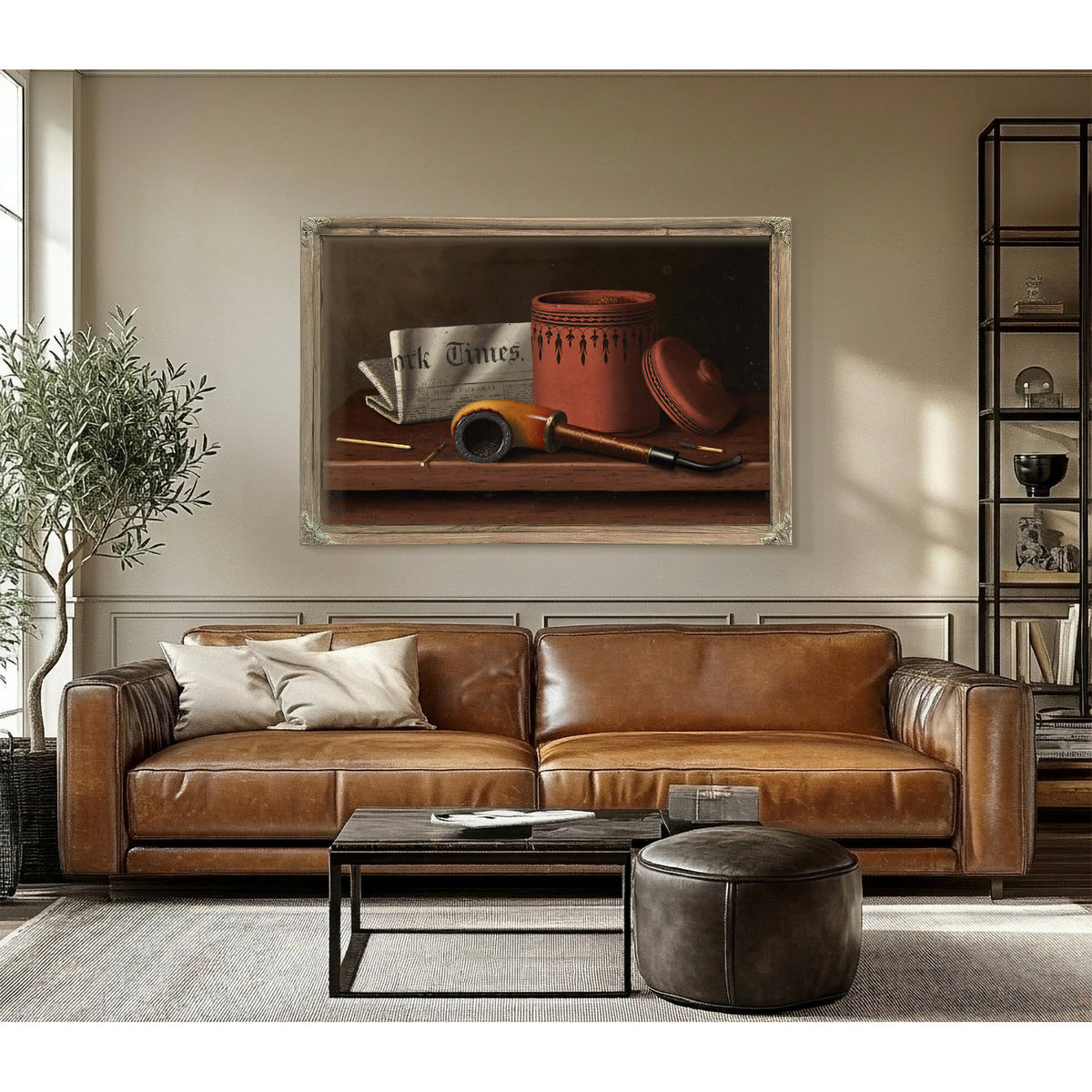 Still Life New York Times Tobacco Jar By Michael Harnett